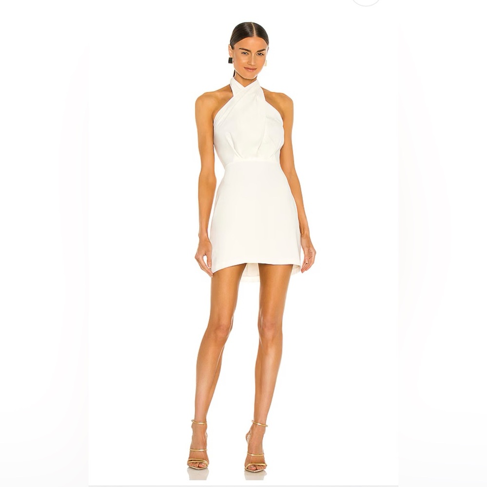 Amanda Uprichard Mezcal Mini Dress in Ivory